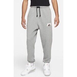 Jordan men’s Sport DNA Fleece Jogger Gray Size 2XL Drawstring Closure